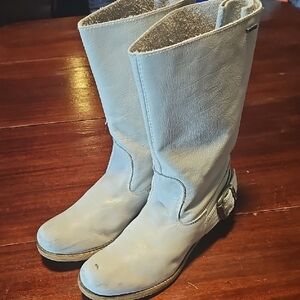 MTNG Light Gray Heeled Boots